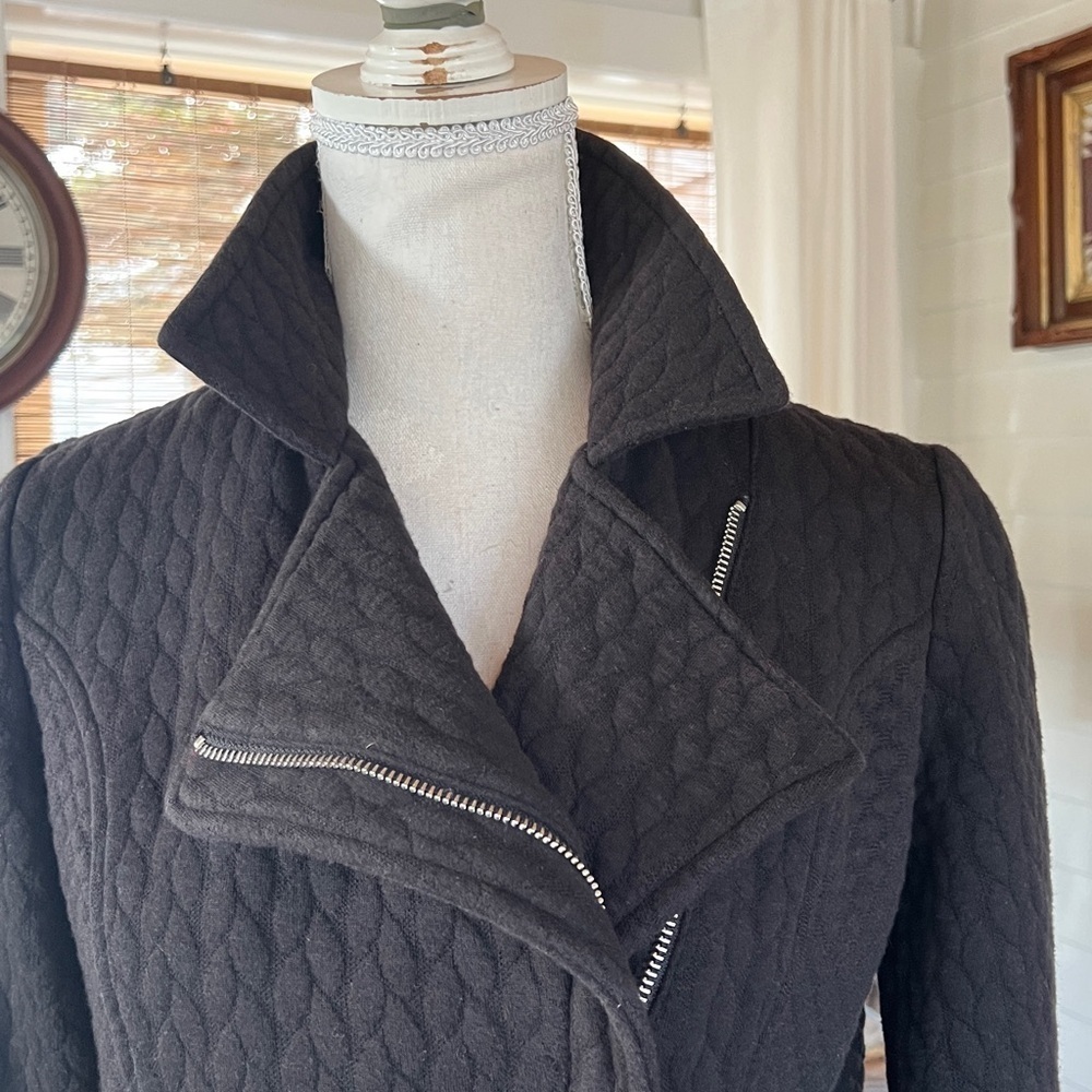 Isaac Mizrahi Black Cotton Jacket - Picture 2 of 10